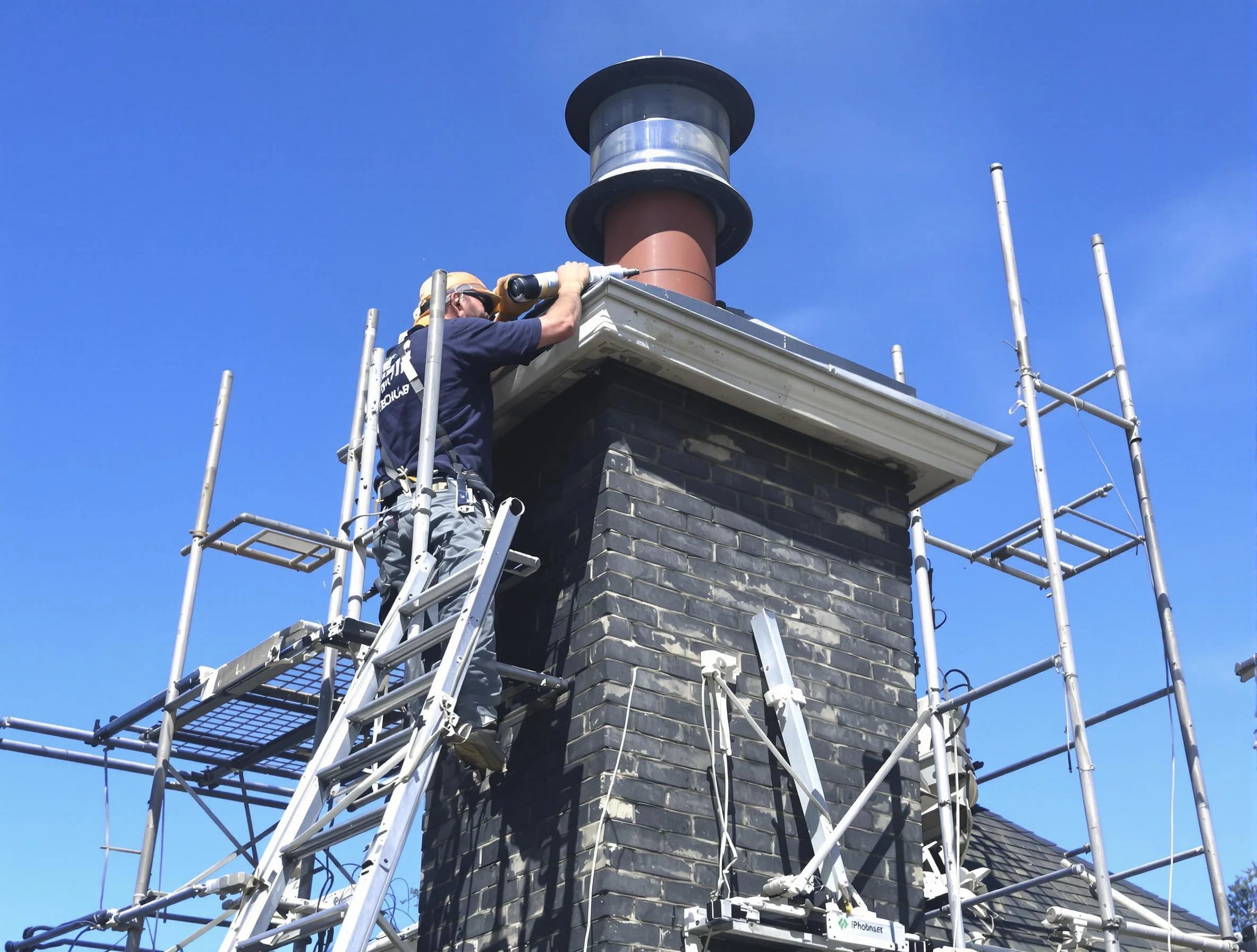 Sturdy chimney crown finished by Bellevue Chimney Sweep in Bellevue, PA