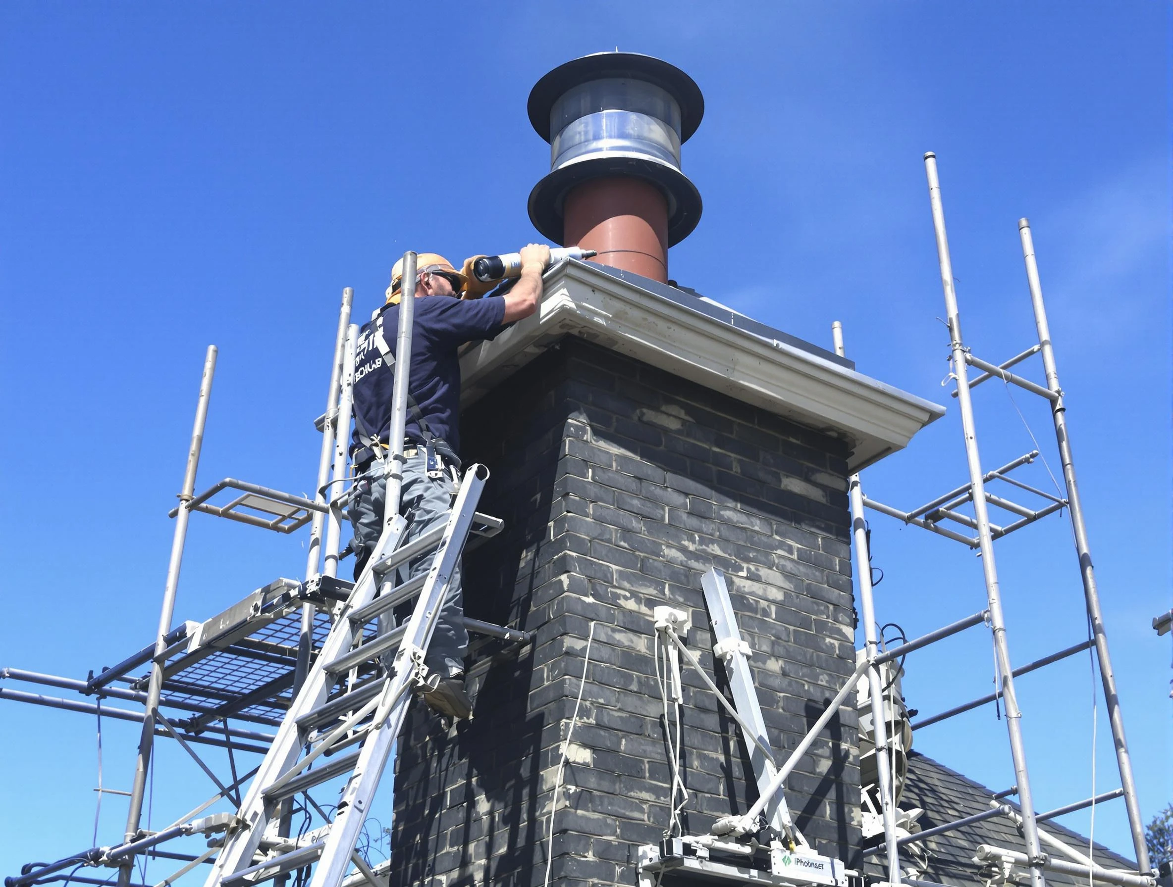 Sturdy chimney crown finished by Bellevue Chimney Sweep in Bellevue, PA