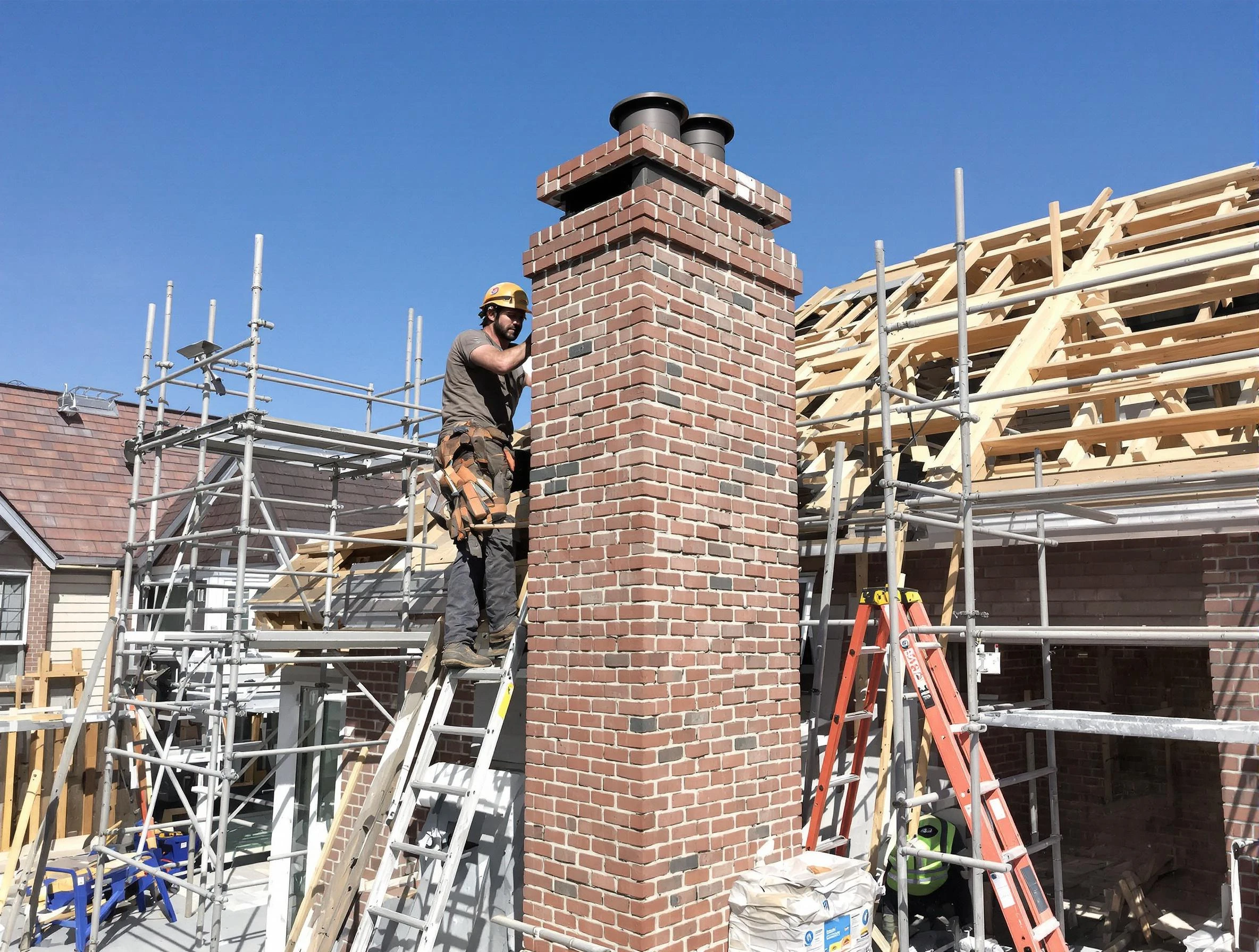 New chimney installation completed by Bellevue Chimney Sweep in Bellevue, PA
