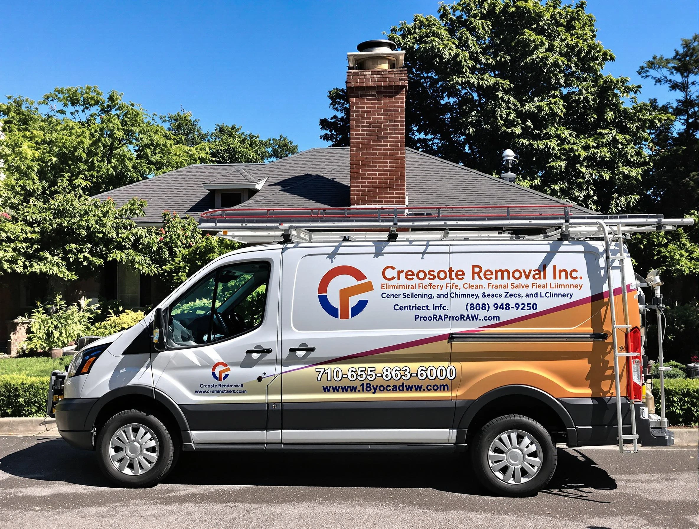 Bellevue Chimney Sweep technician removing creosote safely in Bellevue, PA