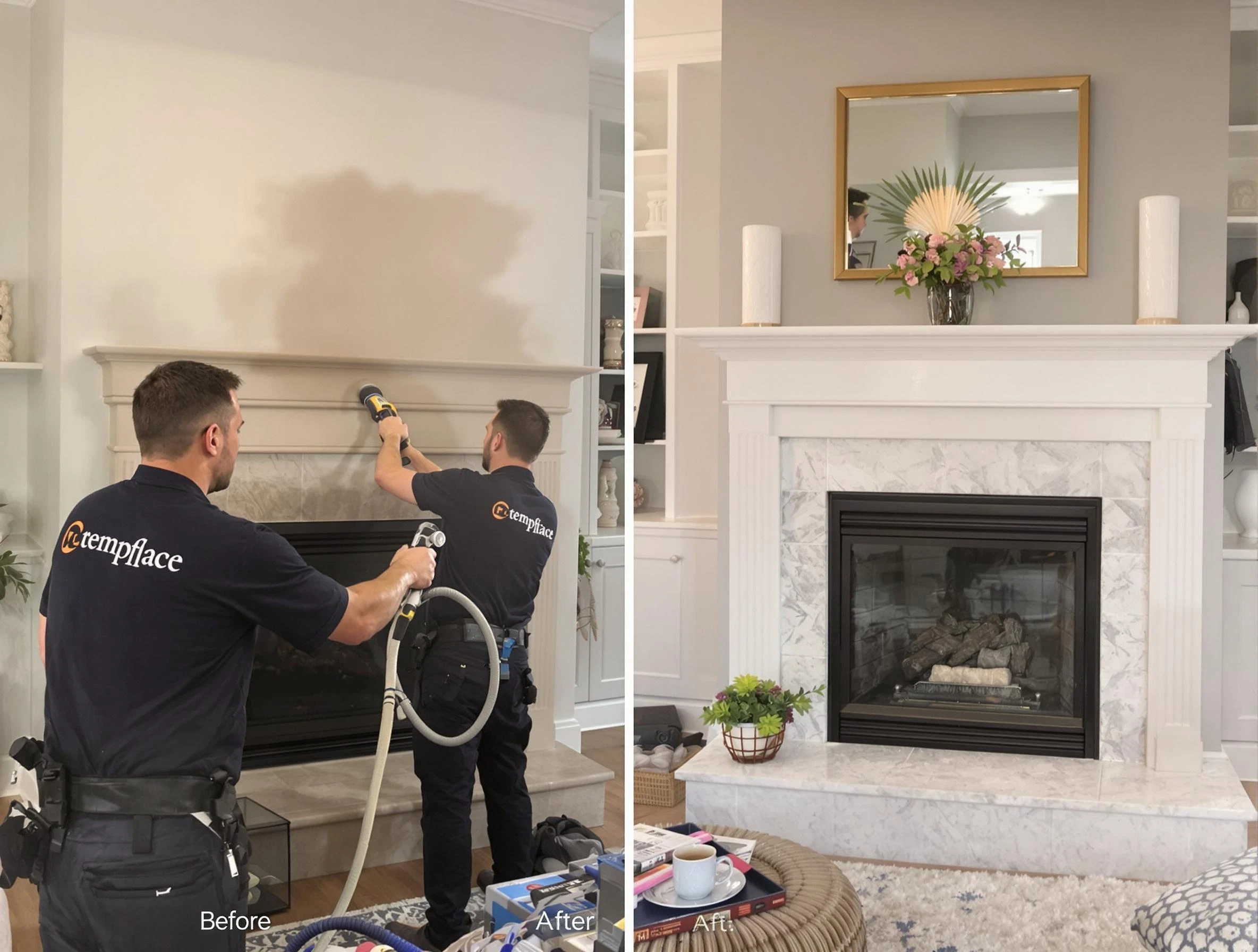 Professional soot removal by Bellevue Chimney Sweep team in Bellevue, PA